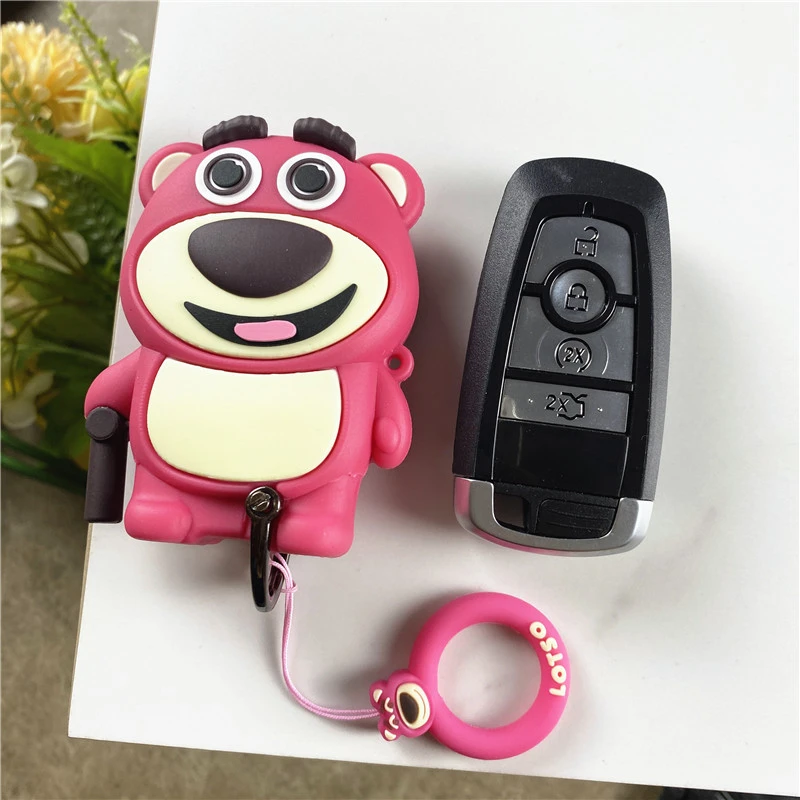 福特蒙迪欧钥匙套福克斯锐界锐际探险者林肯冒险家汽车卡通壳扣