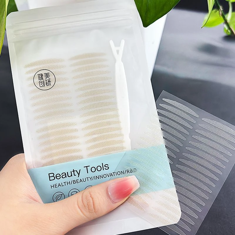 健美创研双眼皮贴隐形美目贴自然网格肿眼泡调整内双大眼神器Z