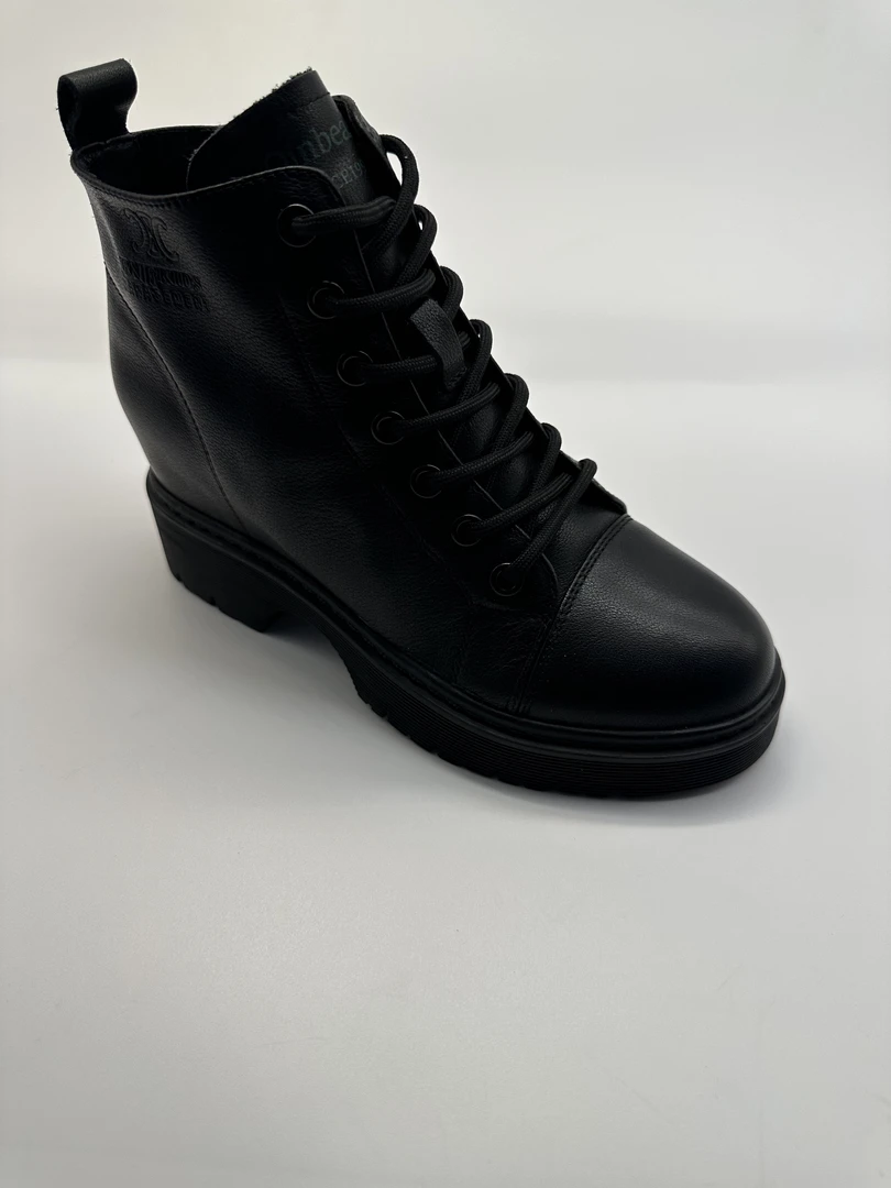 F9159牛皮厚底短靴