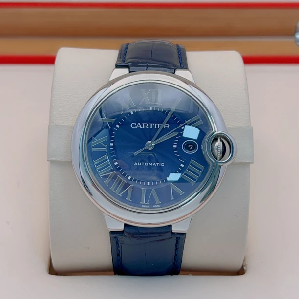 95新 Cartier/卡地亚 42mm蓝气球WSBB0025蓝色盘自动机械男士