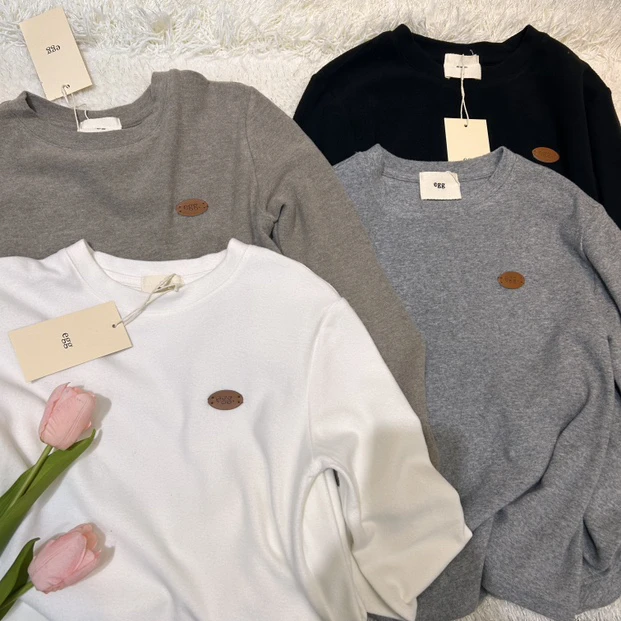 巨柔软舒适圆领保暖打底衫