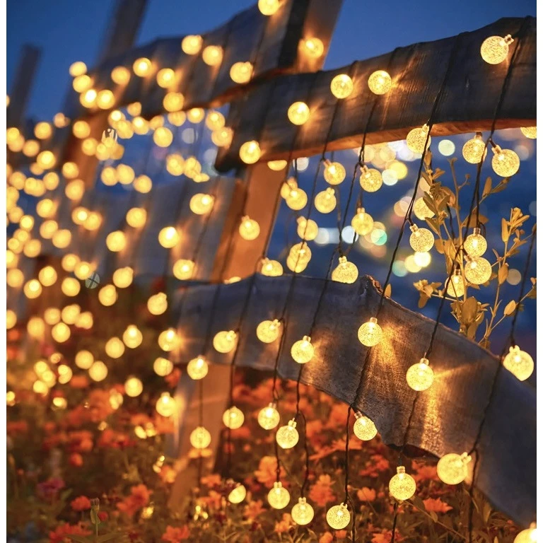 太阳能户外灯气泡球星星灯防水景观庭院灯家用别墅阳台房间装饰