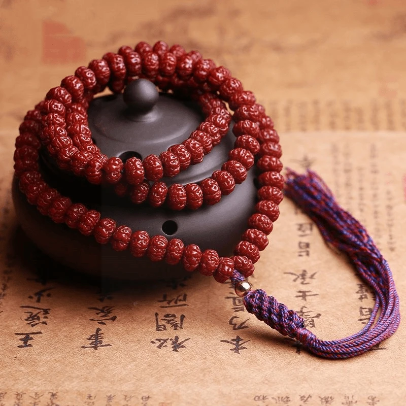 机刷包浆玉化小金刚菩提108颗五瓣手串高档男女佛珠手持念珠文玩