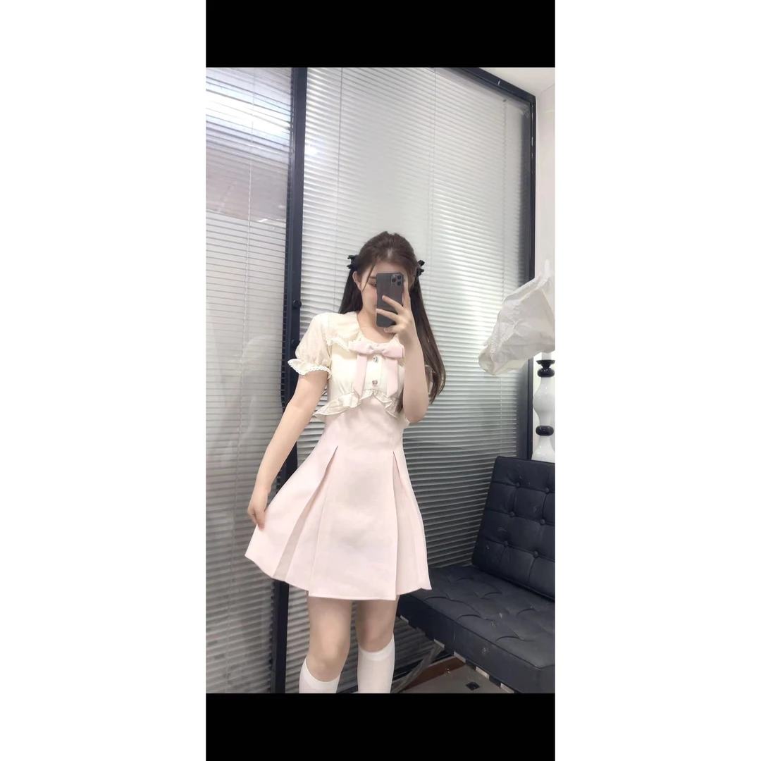 D-GIRLHOOD【黛尔花园】气质小众显瘦甜美显白新款小个子连衣裙