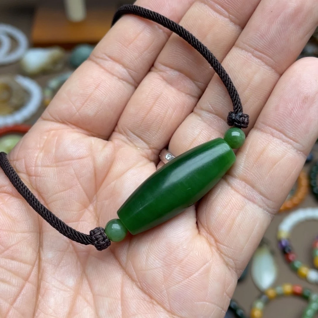 和田玉颈饰未镶嵌心**橙