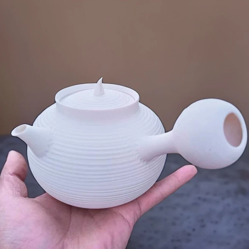 潮州手工天然白泥砂铫跳盖明火电炉耐高温煮水煮茶壶陶土软化水质