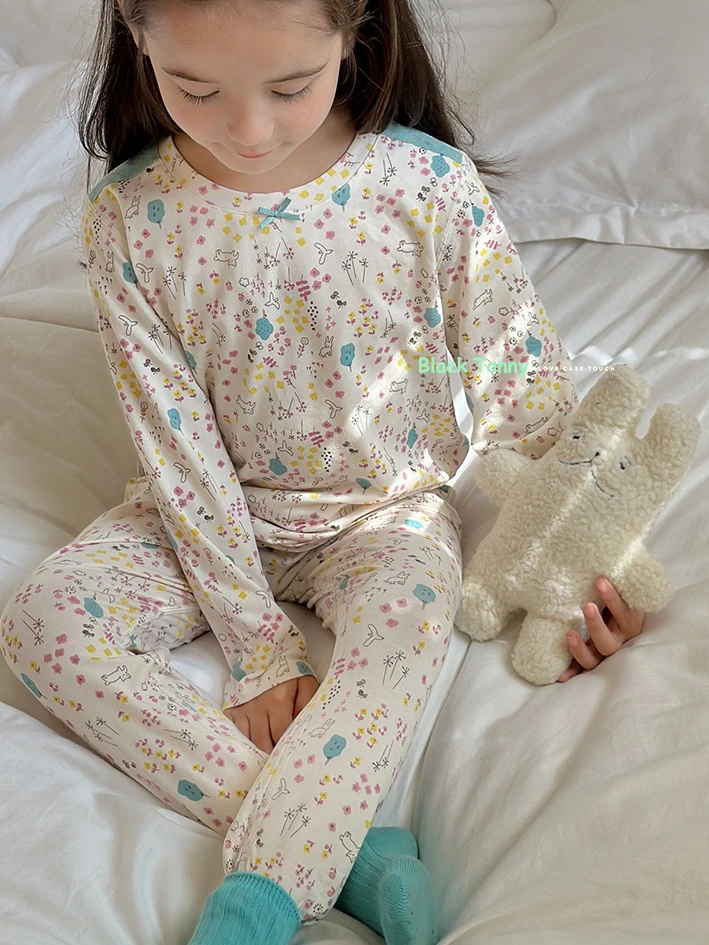 秋冬女童莱卡薄款秋衣秋裤套装