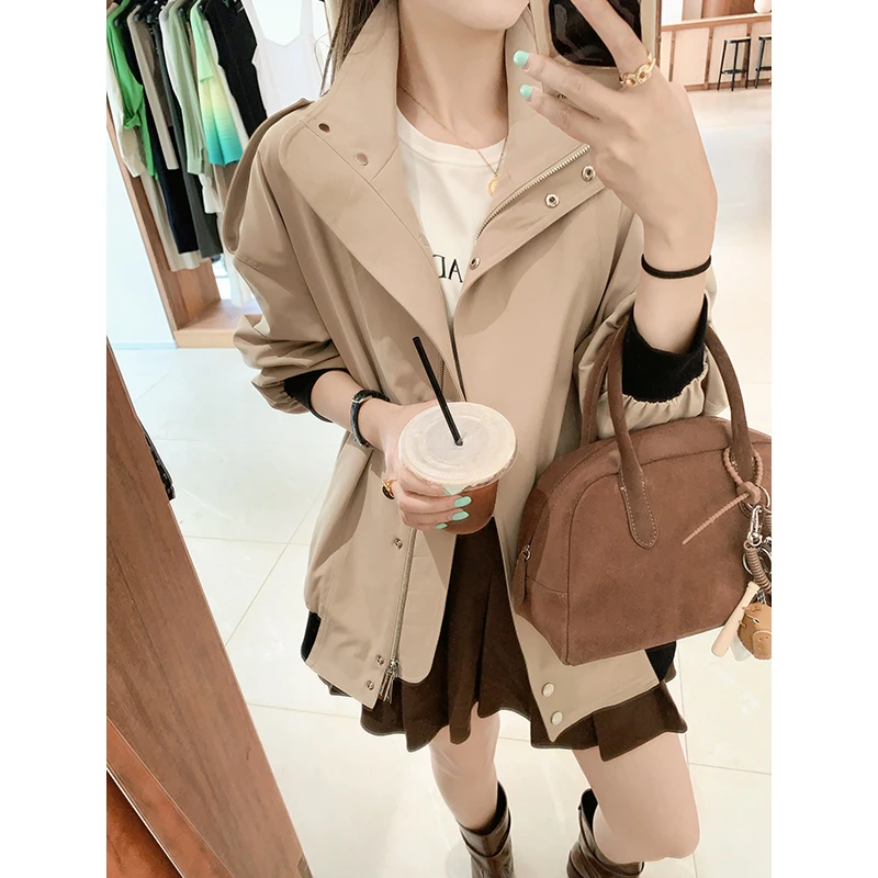 【周五18点上架】茶卡湖外套 中空纱三防|双拉链撞色户外运动夹克