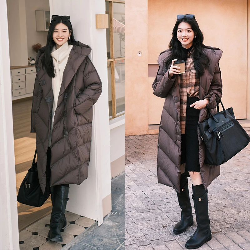 A美洋MEIYANG 暖洋洋鹅绒服 三防柔云感|升级~长款云朵泡芙羽绒服