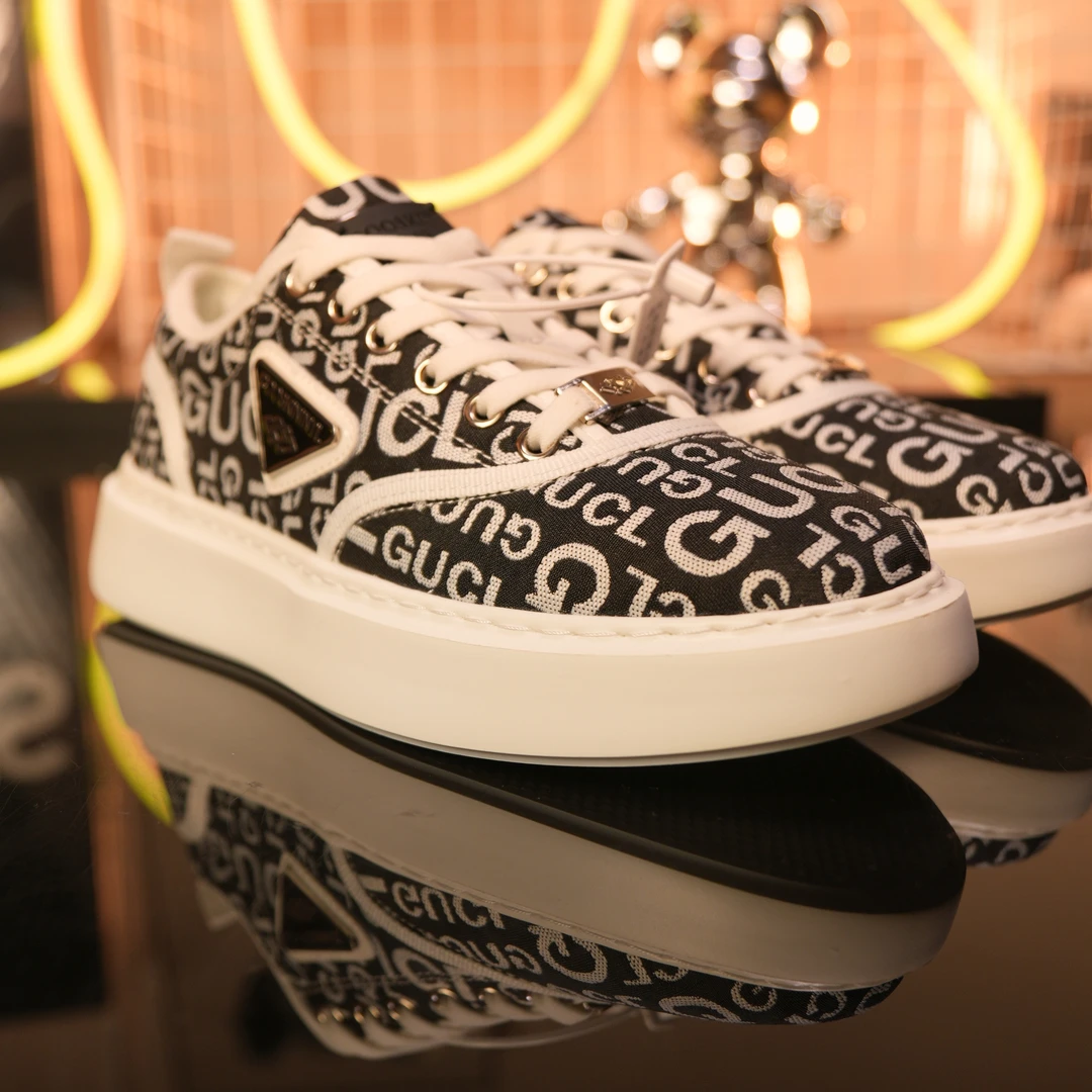 专柜2899！GUCL【太空悬浮底】透气休闲鞋5厘米增高夏季百搭时尚男鞋