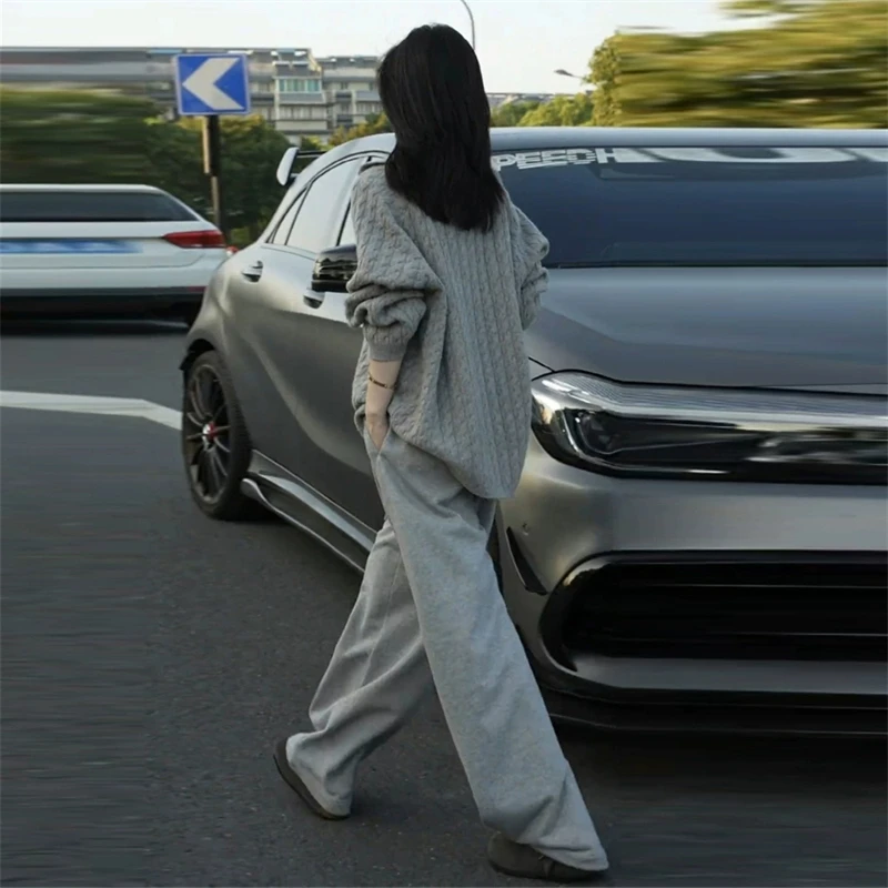 时尚百搭通勤针织衫立领长袖上衣女2025秋季新款洋气设计感毛衣潮