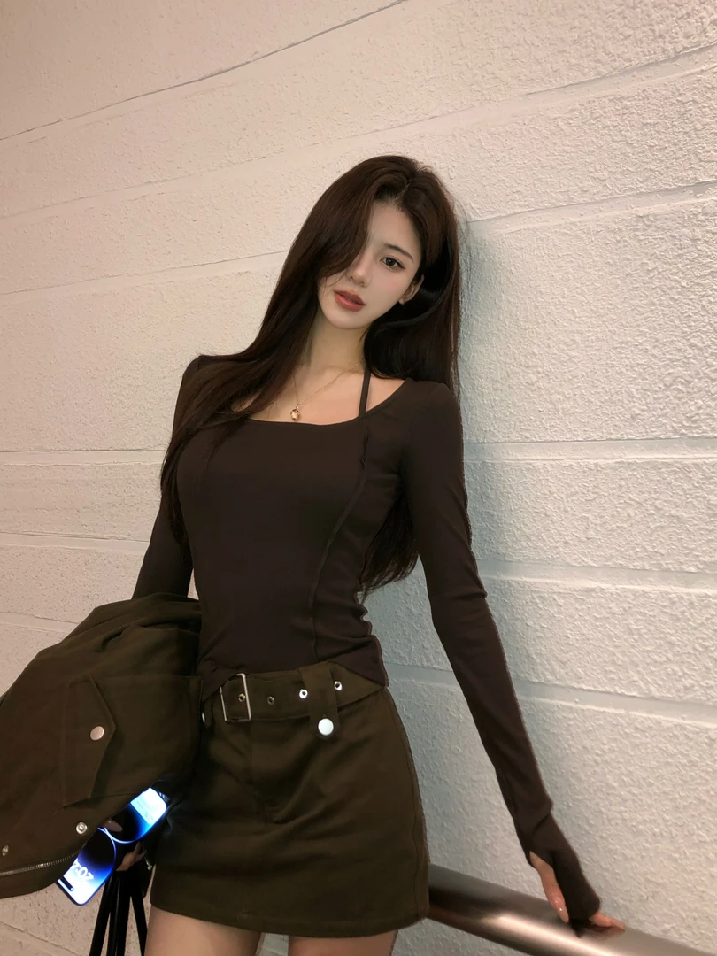 【禾呈】工装显瘦高腰短款半裙休闲百搭女士气质简约包臀短裙10008