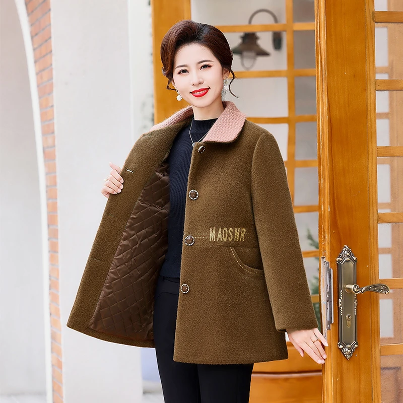 中年女装冬季新款外套