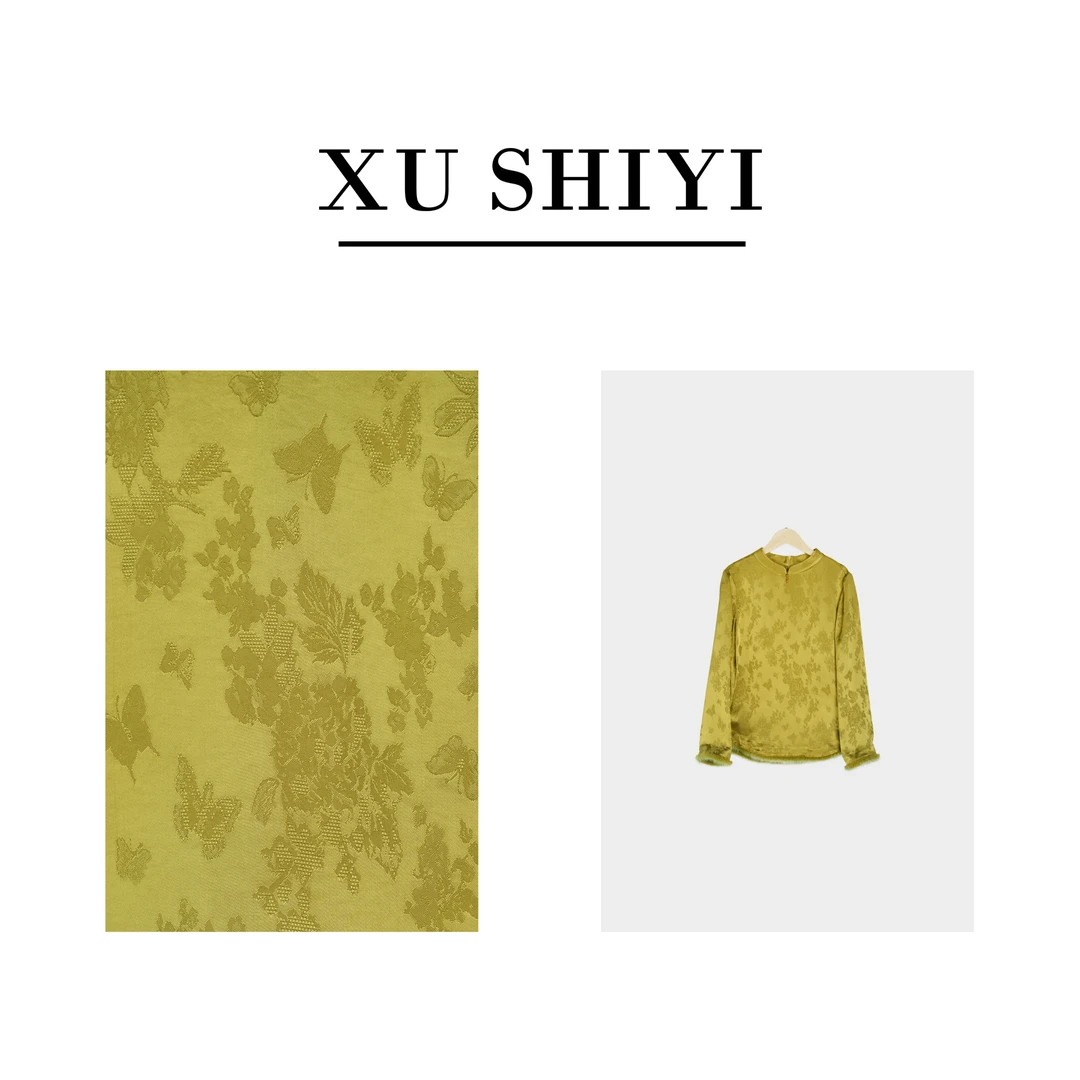 见年见年【观月】新中式国风圆领长袖显瘦设计感上衣E6853