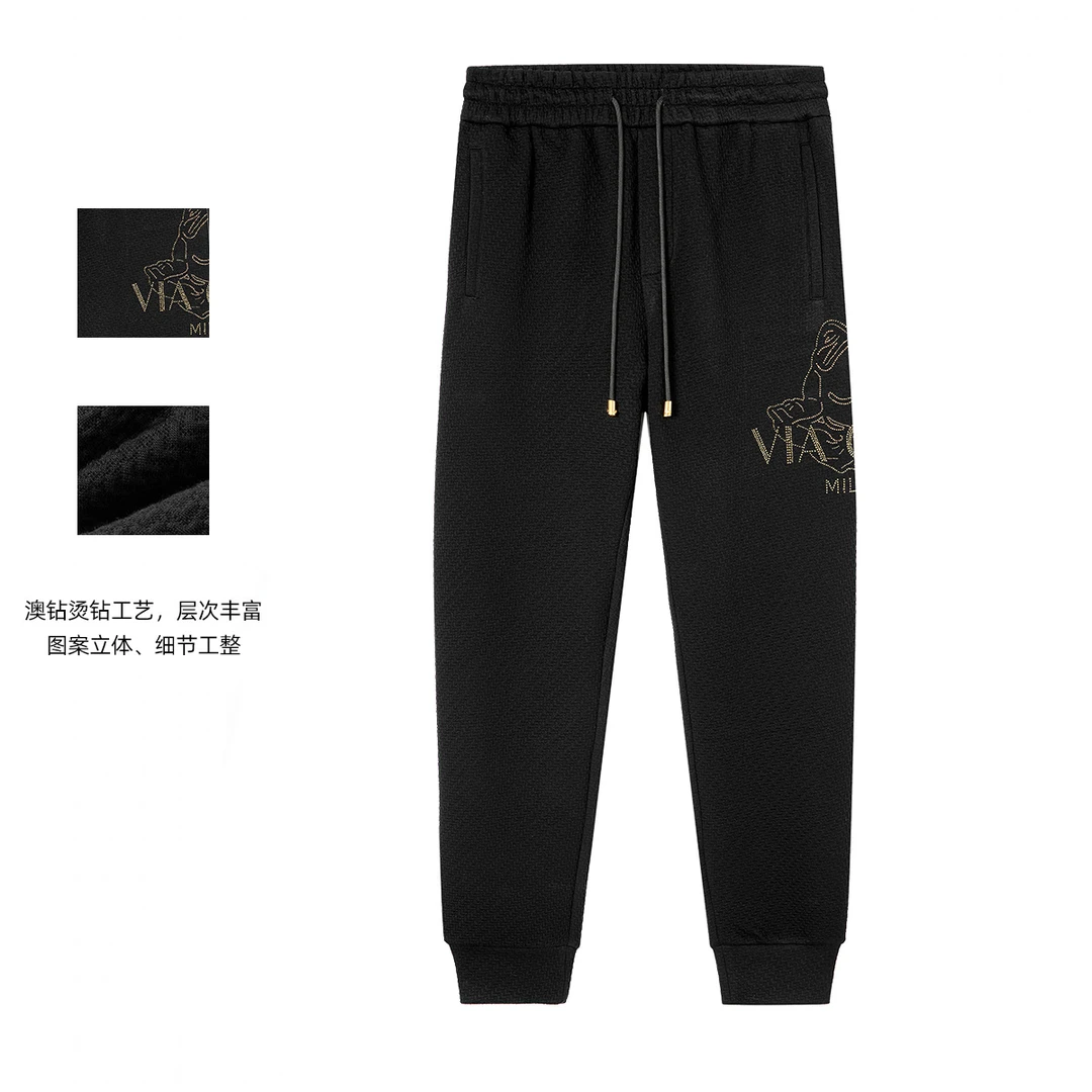 CREAZIONI克莱切尼青蛙男士潮流重工休闲时尚春运动裤轻奢卫裤