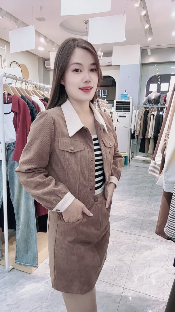 时尚小香风套装A裙