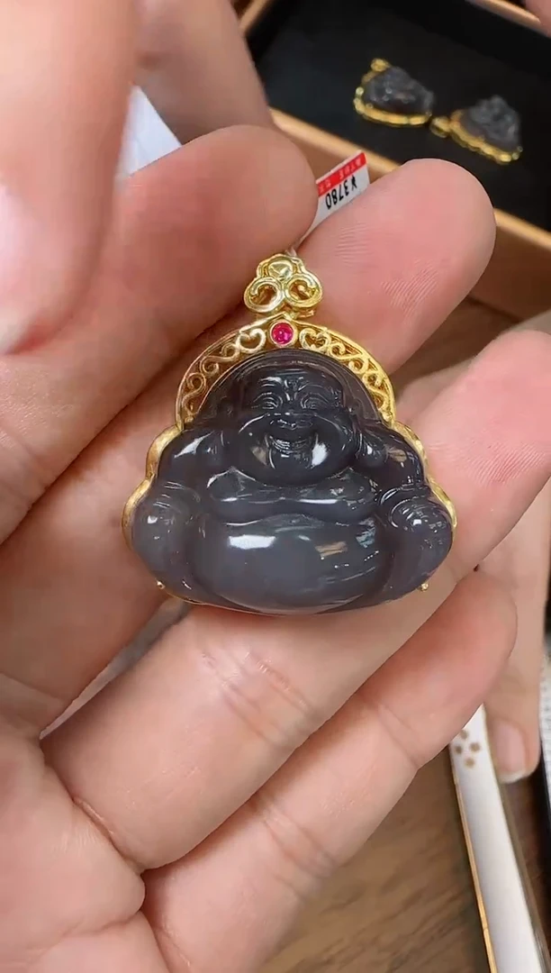 【闪购商品】和田玉吊坠（不含链）18K金镶嵌Y01