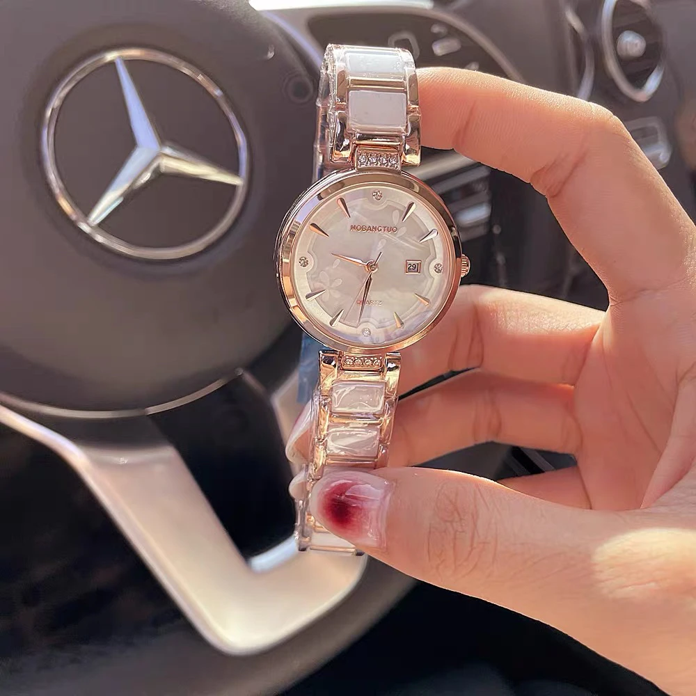 陶瓷手表女网红气质百搭韩版时尚潮流简约小众名牌女士名牌手表