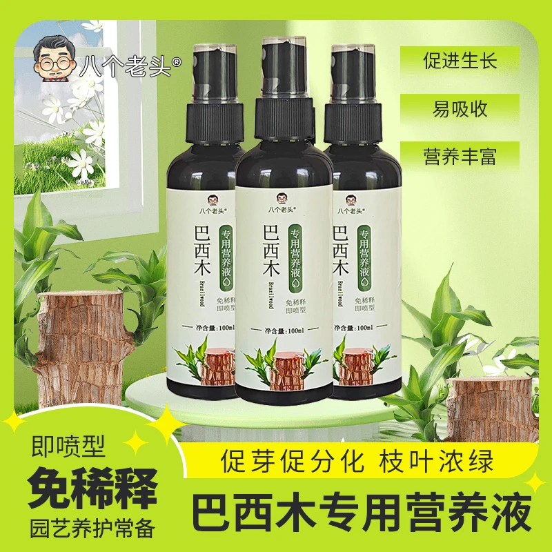 巴西木专用营养液催化爆芽防黑斑催生长免稀释植物营养液