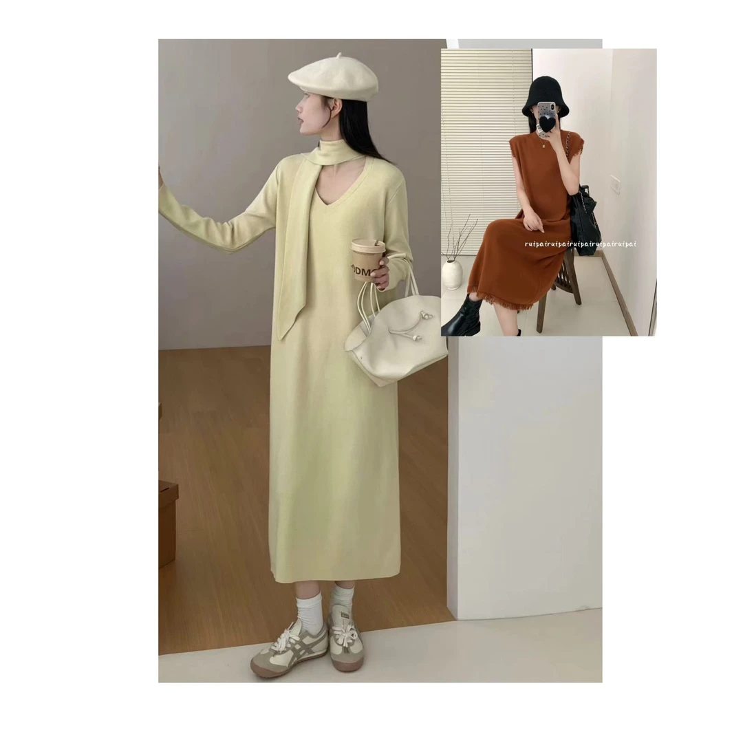 [福莉】春夏新款时尚遮肉显瘦轻奢连衣裙