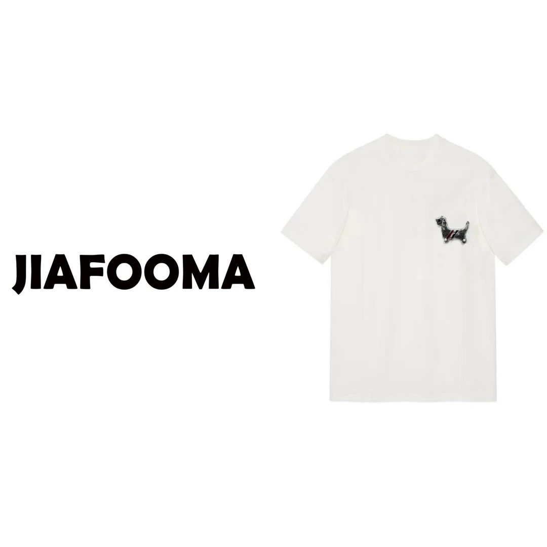 LUCKY家【小狗】2025早春新款T恤短袖休闲圆领宽松半袖简约高奢