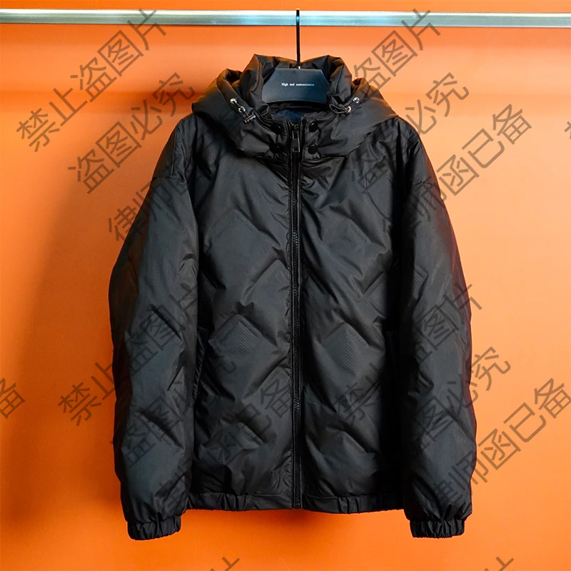 男士白鸭绒舒适羽绒服保暖外套轻薄上衣宽松（韩）