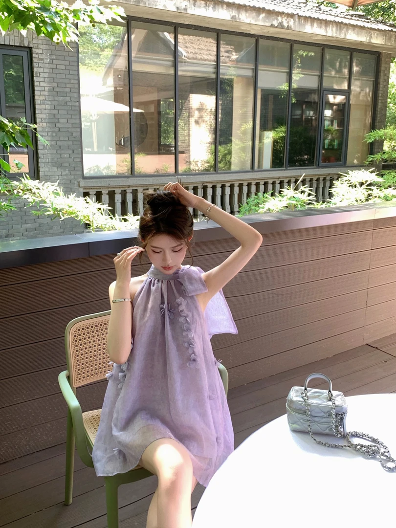 【109-199】气质休闲韩版甜美设计感套装复古公主