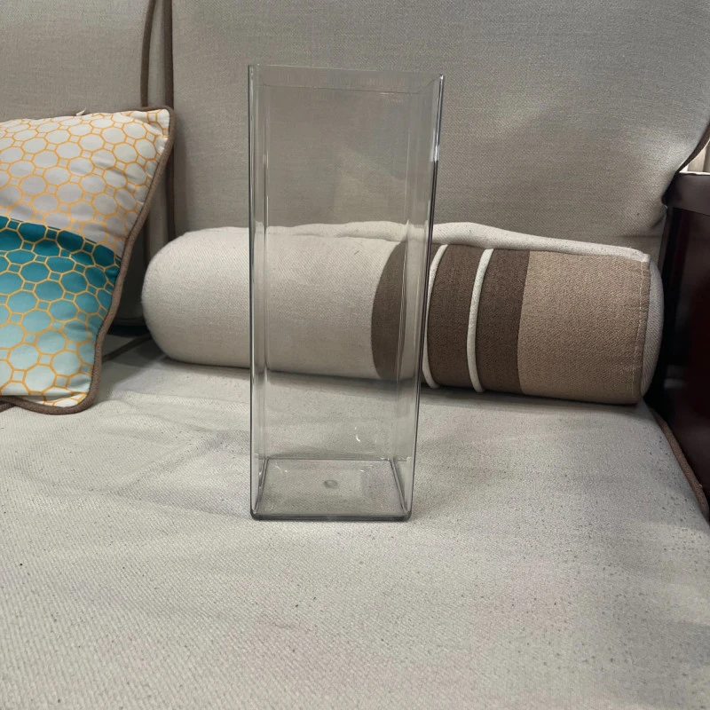【单独打包发货包邮不参与凑单】30cm高12cm口径方形透明亚克力花瓶