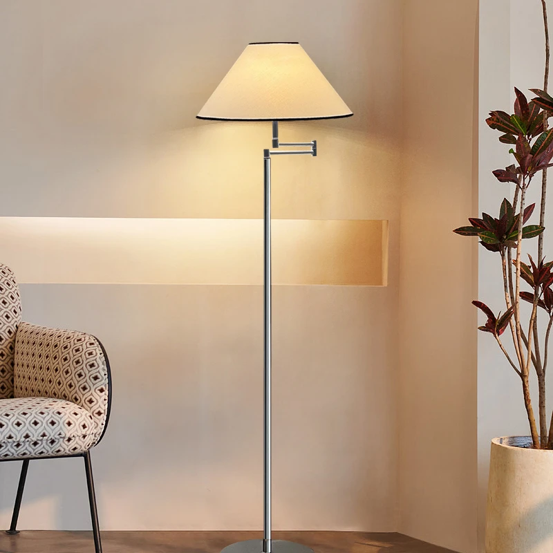 韩国风简约落地灯奶油风摇臂钓鱼灯网红ins博主同款工作室氛围灯