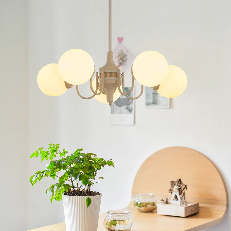 法式vintage中古客厅吊灯主卧室灯具北欧简约现代包豪斯餐厅吊灯