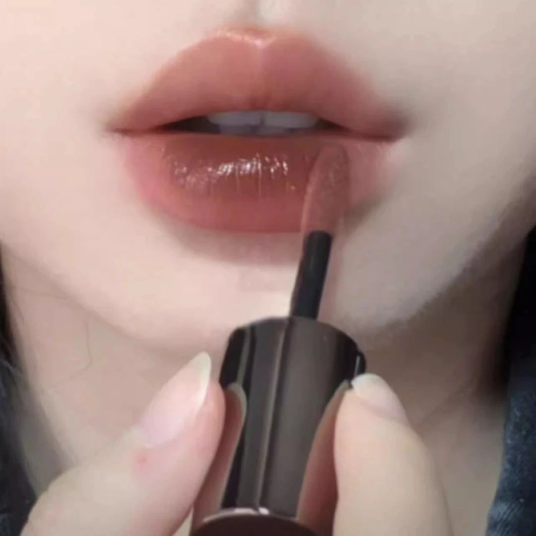 棕门永存!生巧棕色唇部精华唇釉口红镜面水唇蜜玻璃唇彩裸色润唇