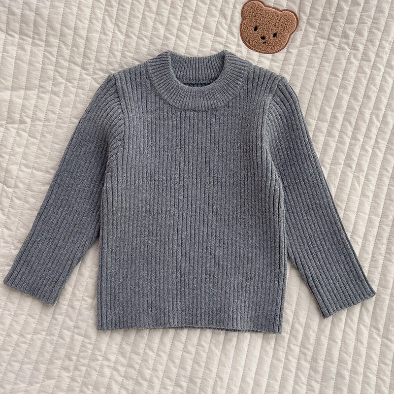 【石墨烯包芯纱半高领毛衣】婴儿童上衣服宝宝秋季打底衫K29