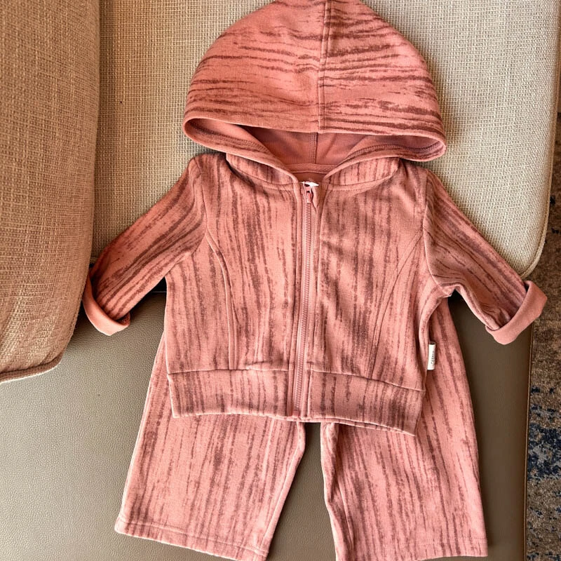 【幻彩坑条套装 小洛妈咪】婴儿童装春秋季宝宝外出套装i6