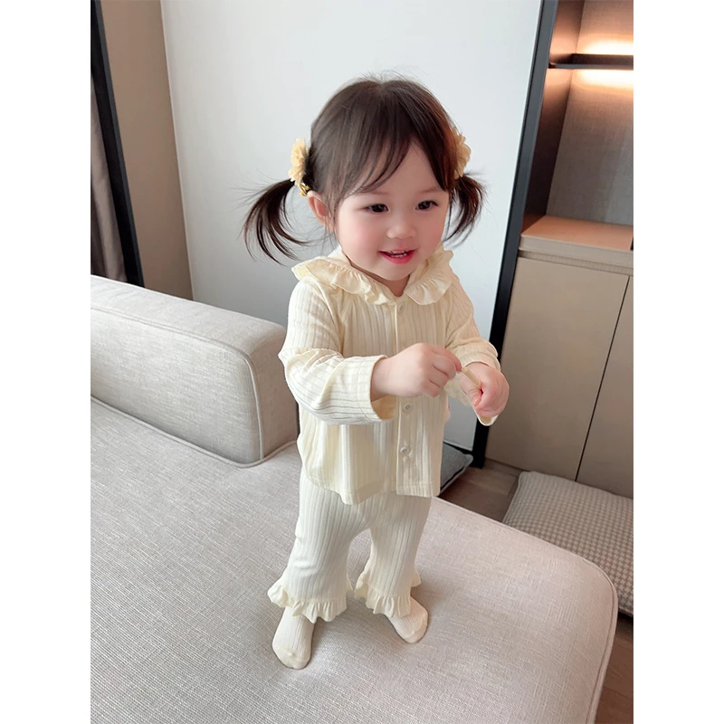 【优慕丝花边领外套 小乐妈咪】夏季薄款小开衫婴儿空调长袖衫外套