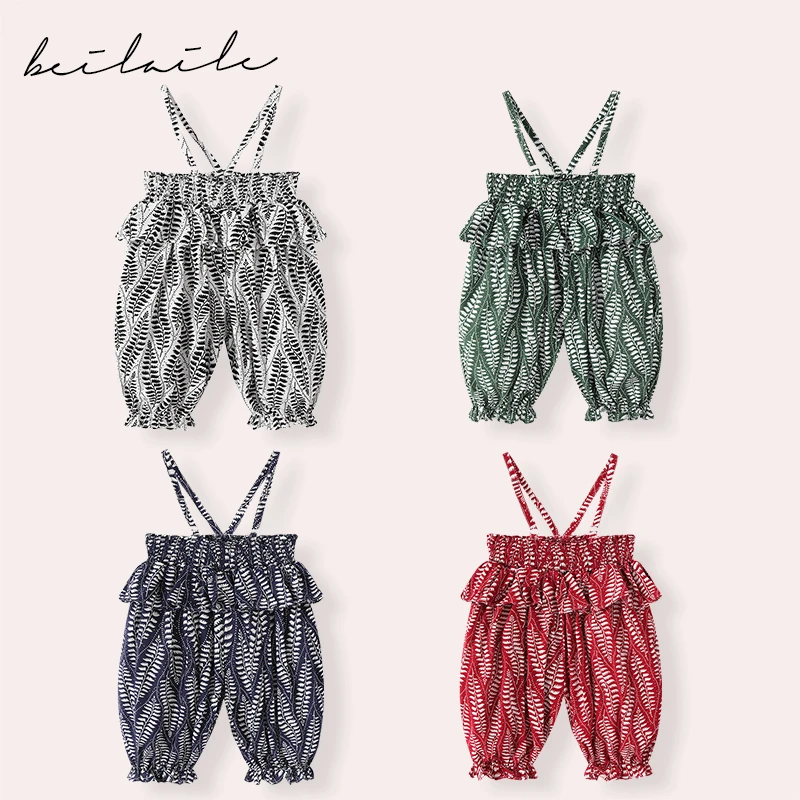 宝宝背带裤春秋女童秋季小婴儿吊带裤儿童童装男童裤子秋装