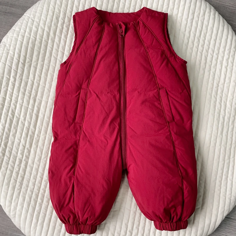 【羽绒冲锋衣加厚三防背带裤 小乐妈咪】背带婴儿童小童女童衣服L6