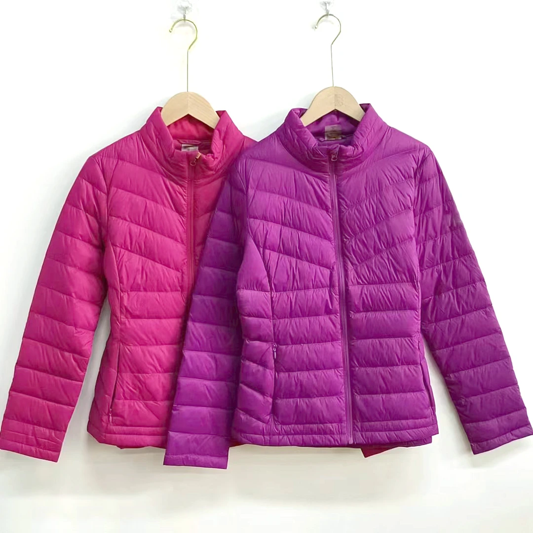 HE30 女士短款羽绒服 轻量防水防风 鸭绒保暖衣内胆休闲立领外套