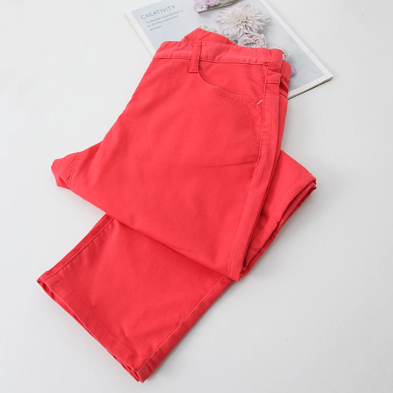 现货！秋季新款女士铅笔裤高腰休闲长裤柔软透气AA813气质显瘦