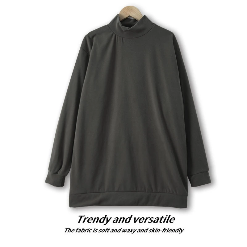 现货！秋季新款男士长袖套头卫衣打底衫宽松舒适HH177简约休闲时尚