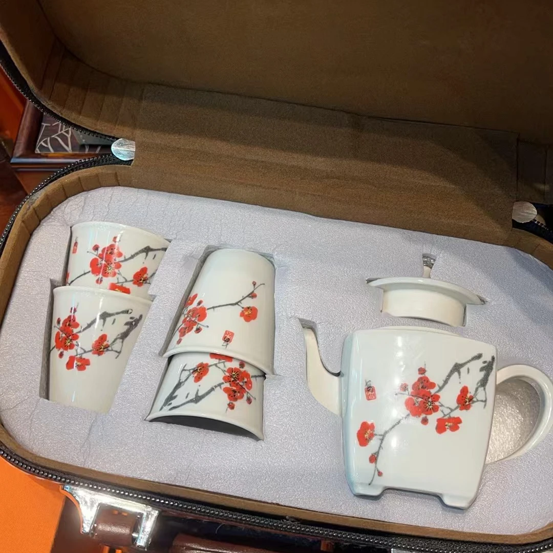F250-皮质包旅行茶具套装