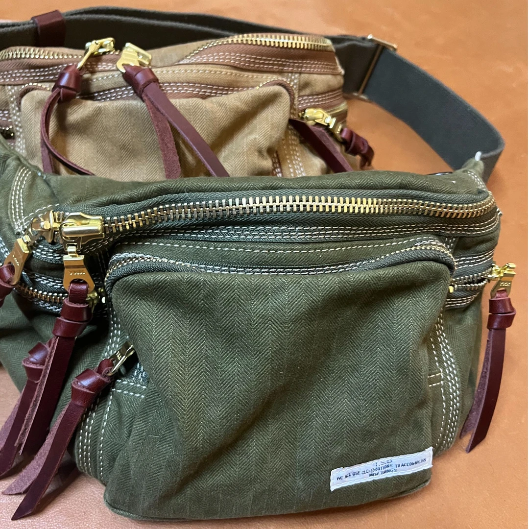 新款帆布斜挎腰包胸包