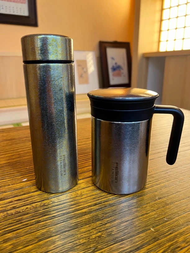 飞剑钛杯保温杯茶杯旅行套装水杯办公杯450ml 保温杯380ml便携