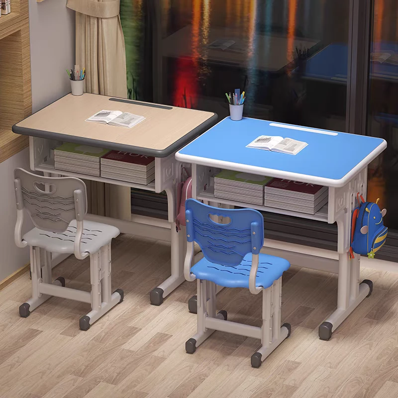 儿童学习桌椅中小学生书桌可升降家用男女小孩写字作业桌椅小户型