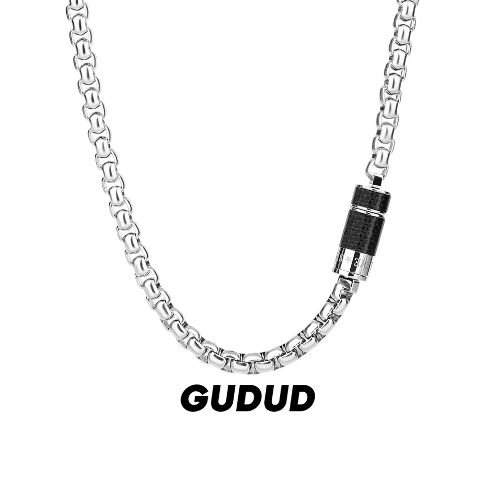 钛钢吊坠 王嘉尔同款链条古巴项链男潮痞帅高级感自律系列送男友