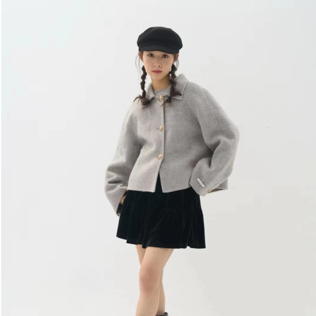 ZHANG&M1 简约优雅气质翻领短外套 881217