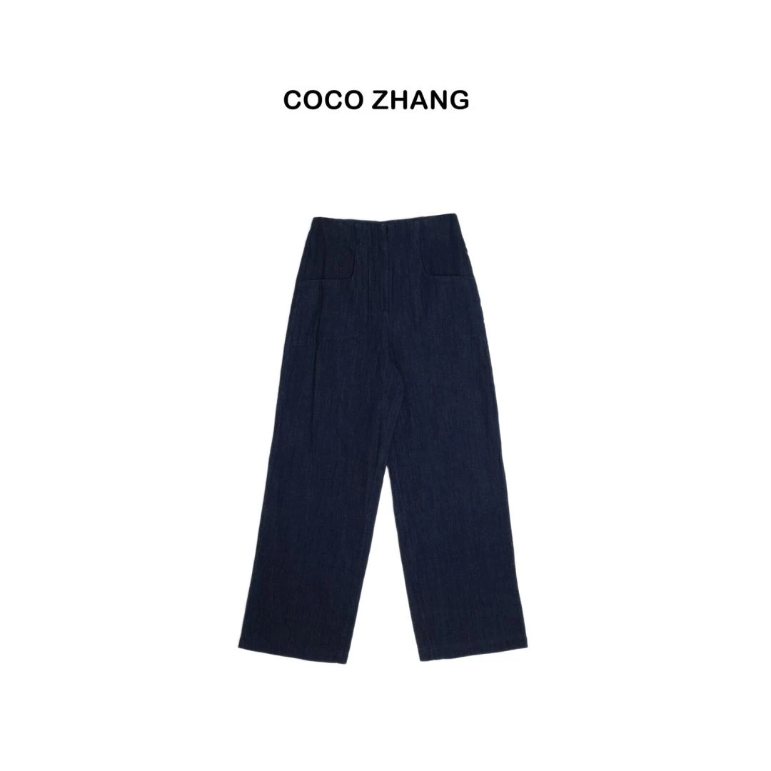 COCO ZHANG SCF 韩系复古高腰宽松阔腿裤 2455401 Hi Fortune