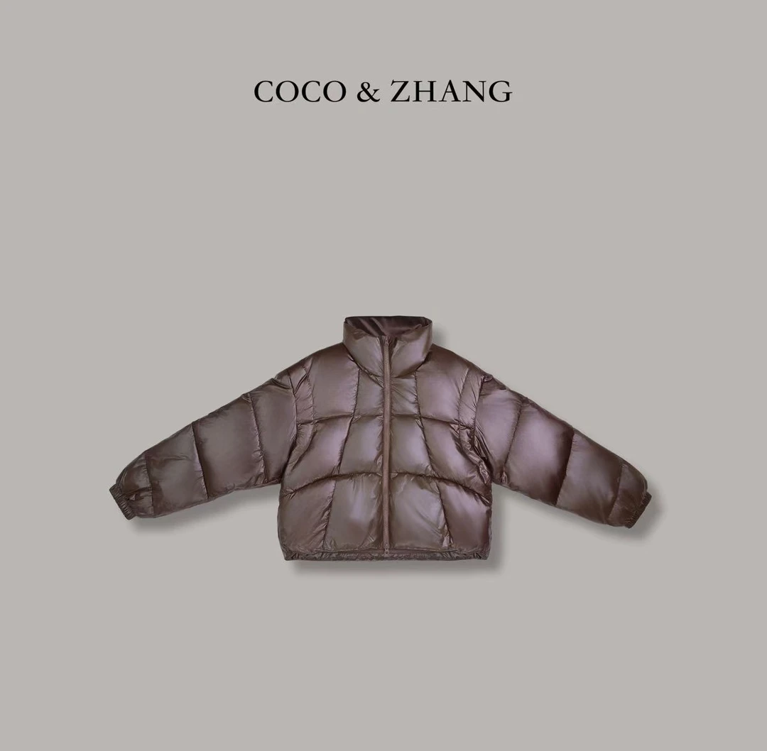 COCO ZHANG DZ【松茶可可】高级感短款羽绒服 24100 Hi Fortune