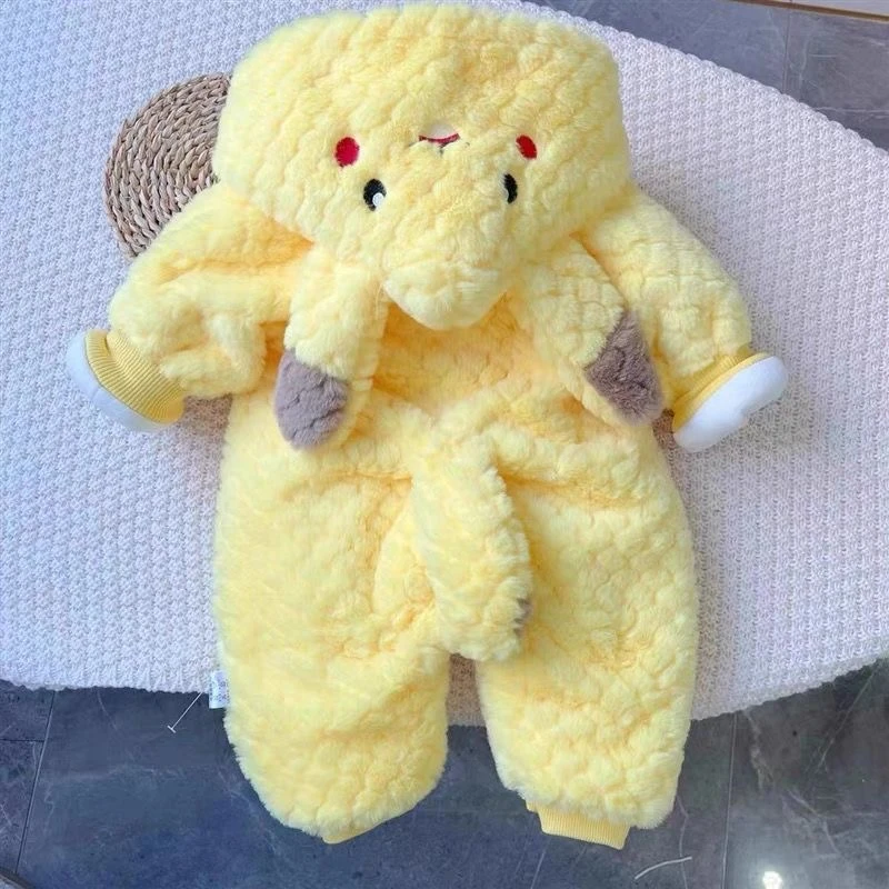 皮卡丘婴儿婴幼儿连体衣宝宝哈衣爬服新款衣服婴儿婴幼儿外出服
