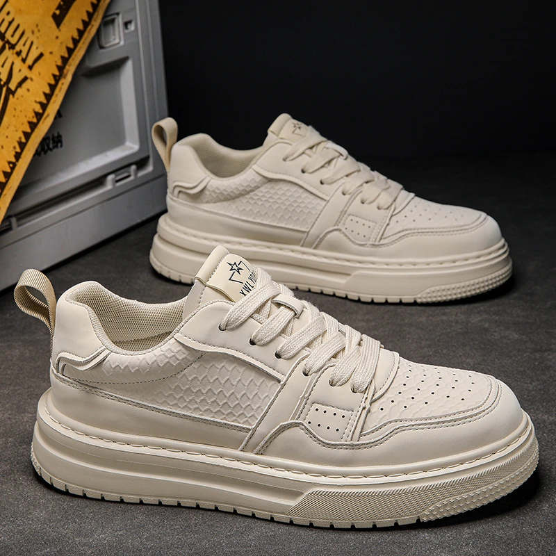 纪诗哲男士小白鞋新款百搭休闲运动鞋2025年爆款低帮潮鞋轻便男鞋