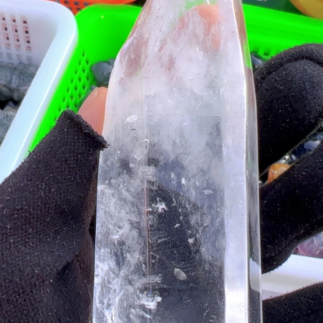 【闪购商品】水晶手把件未镶嵌晨**砂